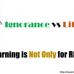 Cost of Ignorance vs Financial Literacy Cost of Ignorance vs Financial Literacy